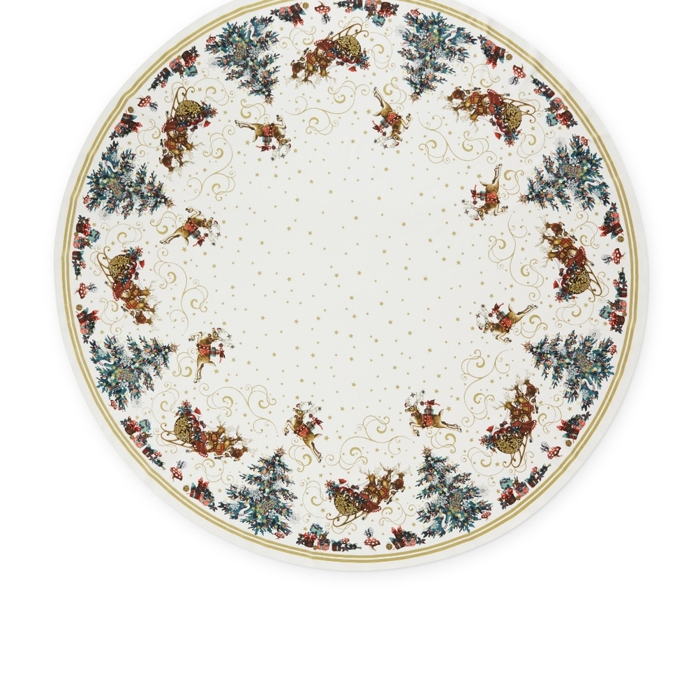 Williams Sonoma Festive Holiday Tablecloth - Multicolor
